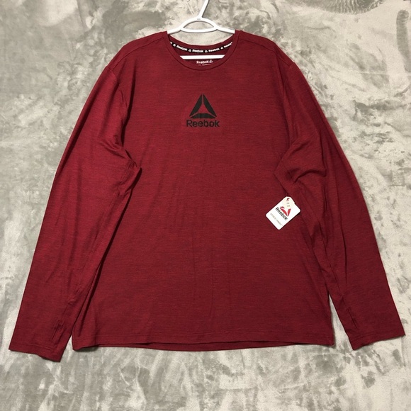 Reebok Long Sleeve Pullover Men Shirt Size 3XL Moisture Management - Picture 1 of 10